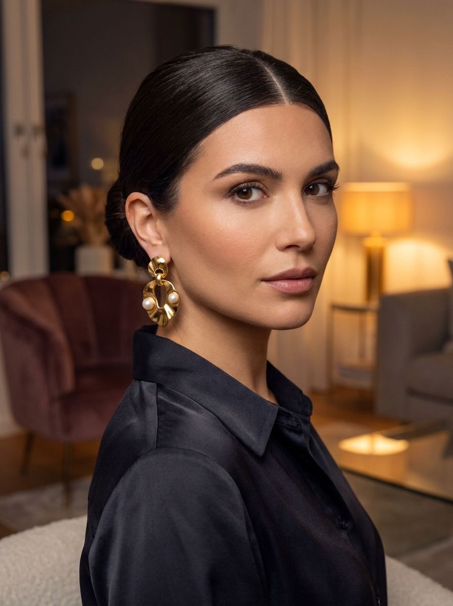 Sleek Low Bun - Frisuren zum Geburtstag